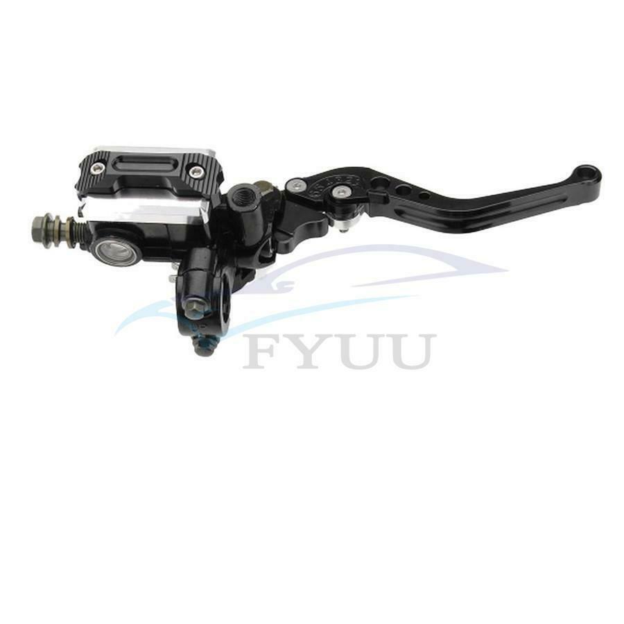 2x 7/8'' Motorcycle Master Cylinder Hydraulic Brake Pump Clutch Levers Reservoir