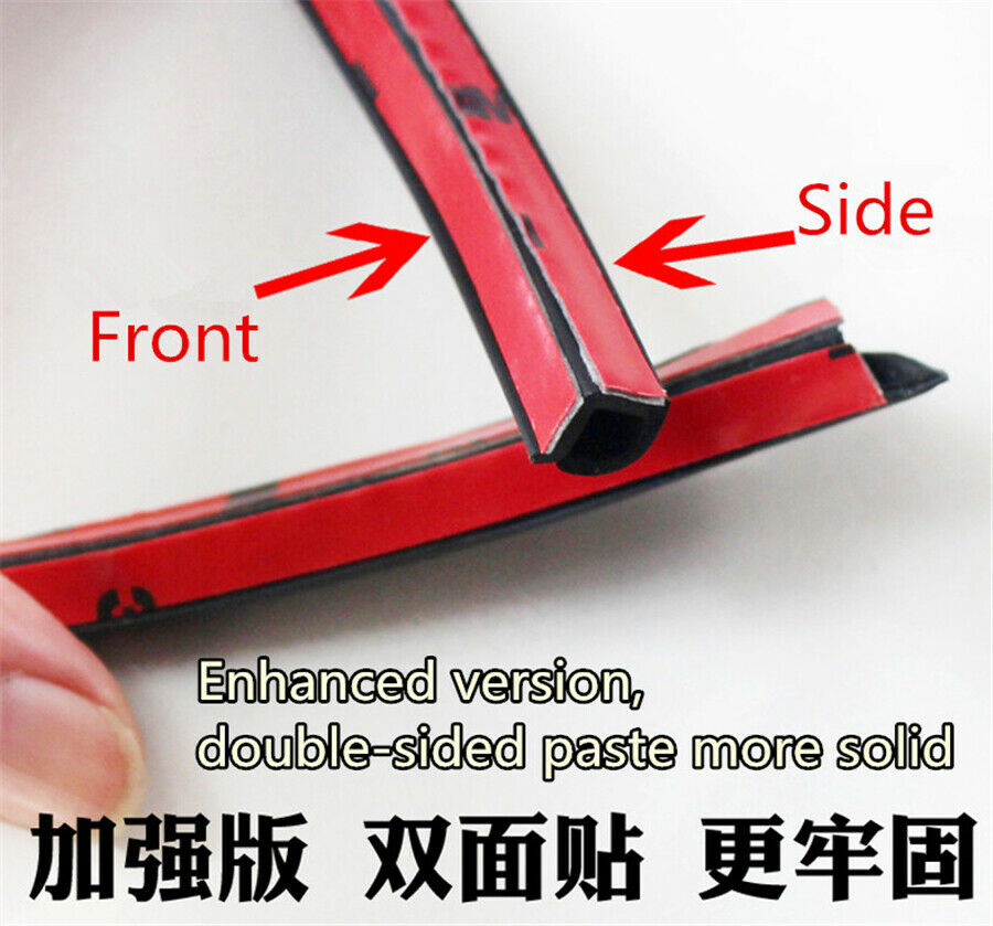 Universal 2pcs 31" B Pillar Rubber Seal Strip Car Rear Door Hinge Weatherstrip