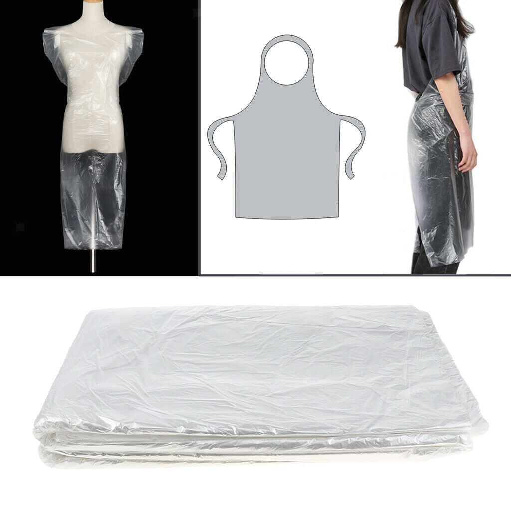 50pcs Waterproof Disposable Hair Cutting Capes Gowns Barber Apron 92x126cm