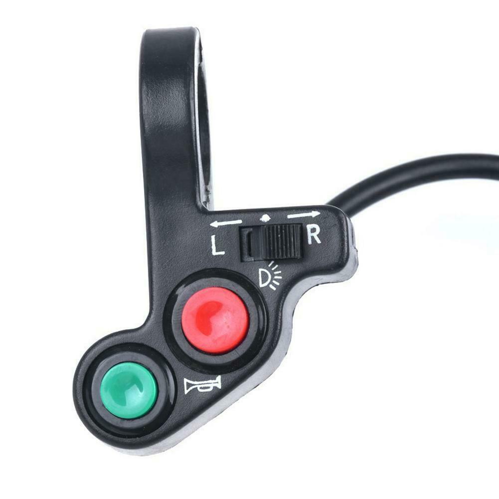 Motorcycle Horn Turn Signal Light Switches for 7/8 Handlebar ATV ON/OFF @
