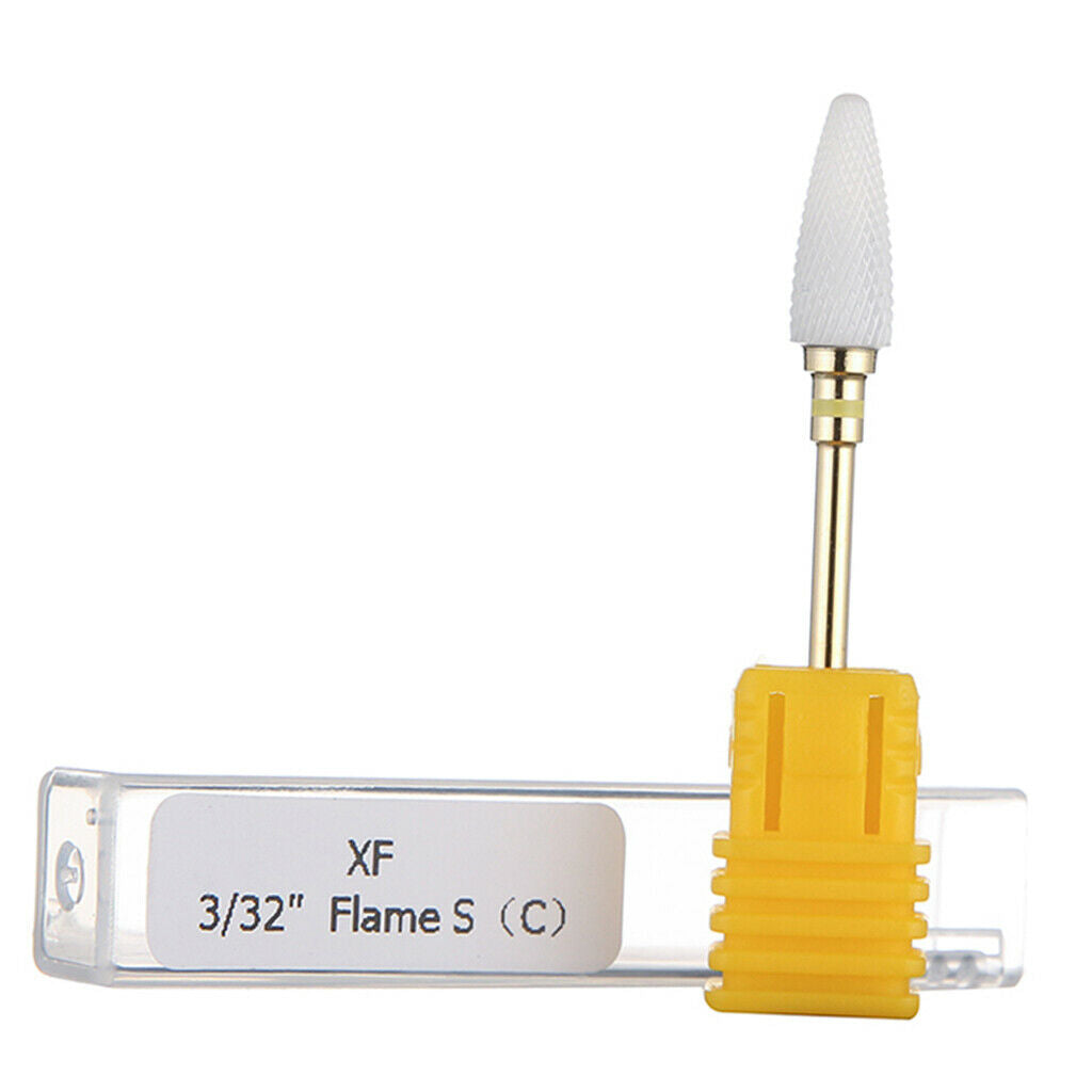 Ceramic Polishing Head Nail Grinding Drill Bit for Electric Nail Machine XF