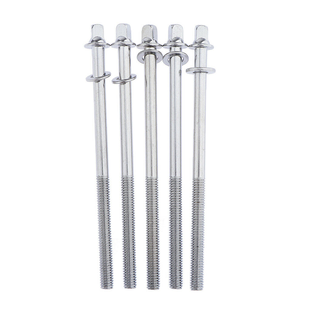 5pcs 4inch Drum Tension Rods with Washers for Bass Drum Parts Replacement