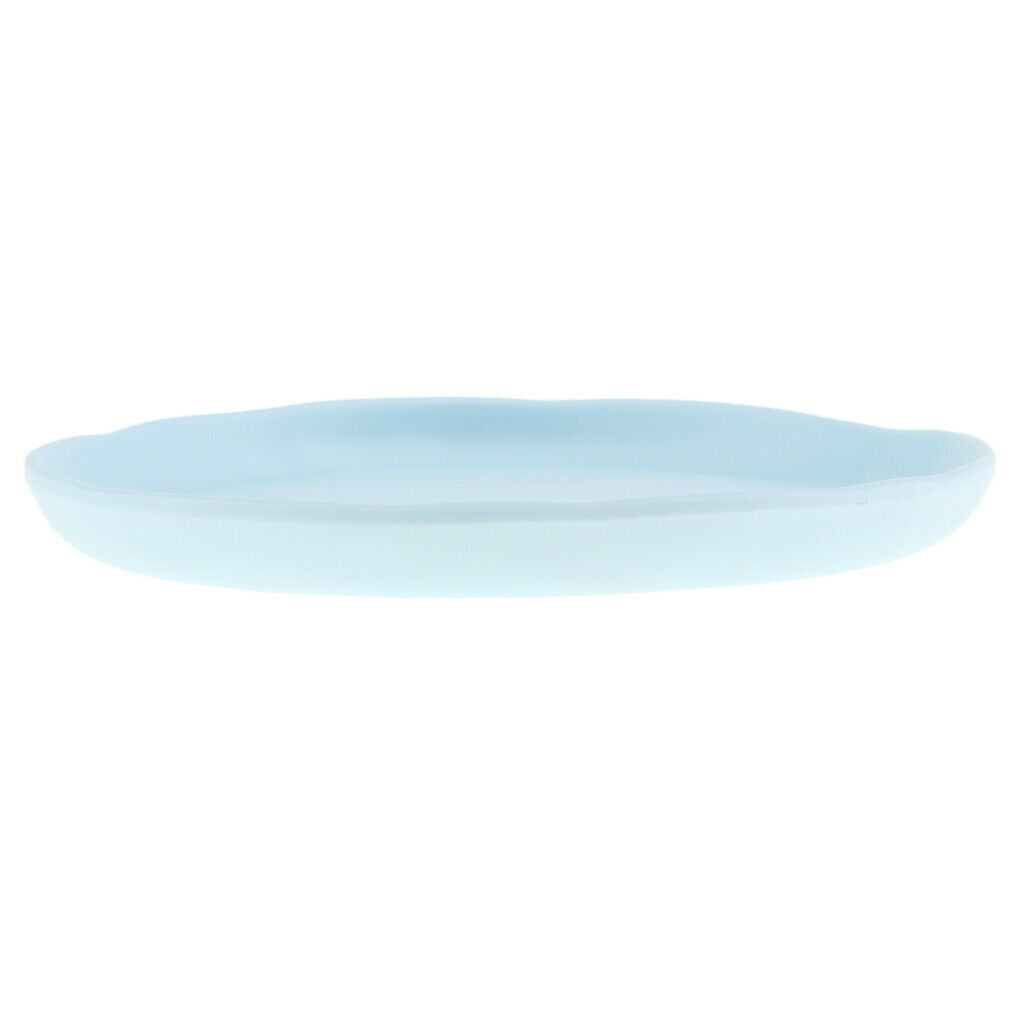 Eco Friendly Plastic Stackable Mug Cup Saucer Coffee Tea Milk Blue Saucer