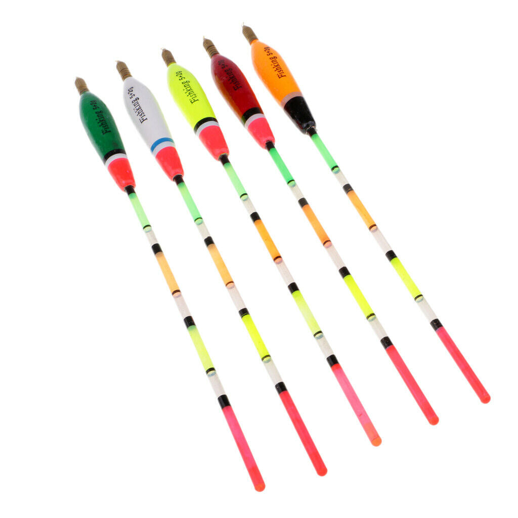 5x     Fishing     Buoy     Balsa     Wood     Floats     Bobbers     Vertical