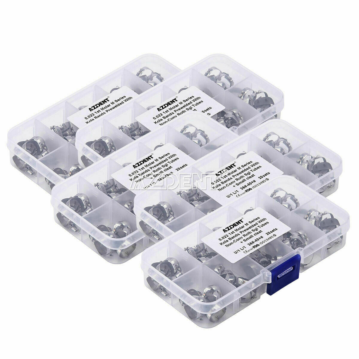 Dental Orth 1st Molar M Series Bands Prewelded W/ Buccal Tube Non-Conv Roth.022