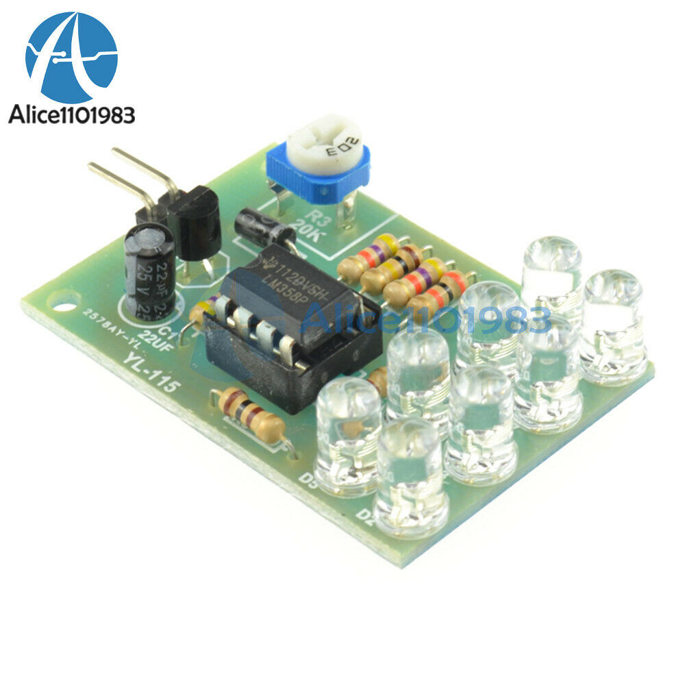 2PCS 12V LM358 Breathe Light LED Flashing Lamp Parts Electronic Module Chip 8LED