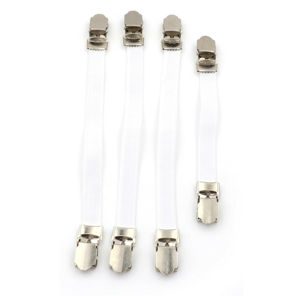 4x Ironing Board Cover Clip Fasteners Tight Fit Elastic Brace Ties Strap G.l8