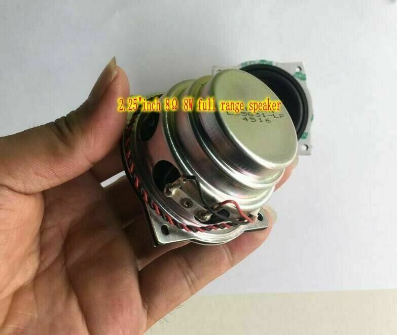2pcs 2.25"inch 57MM 8Ω 8W Neodymium Full range speaker Loudspeaker For JBL