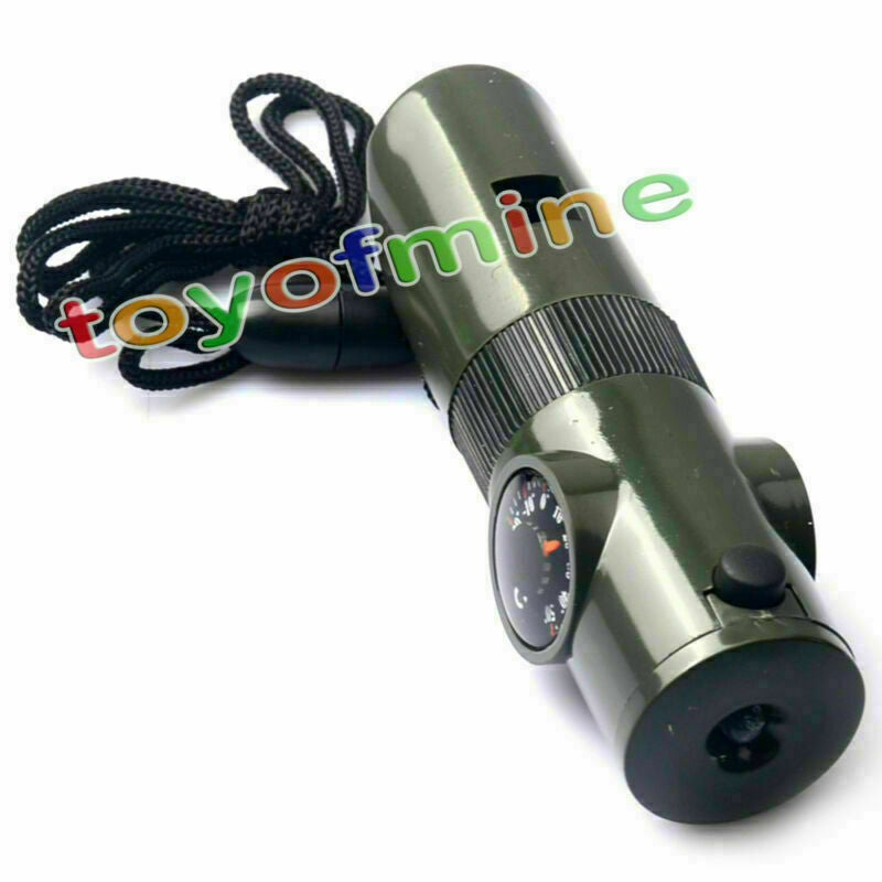 Multi-function Survival Whistle Torch Life Saving Tool Outdoor Camping Hiking