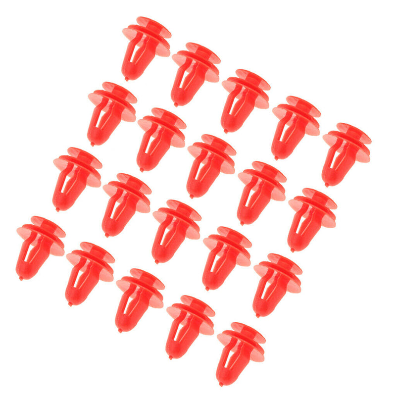 20x Nylon Clips for  Door Panel Retaining Clips Red Fasteners