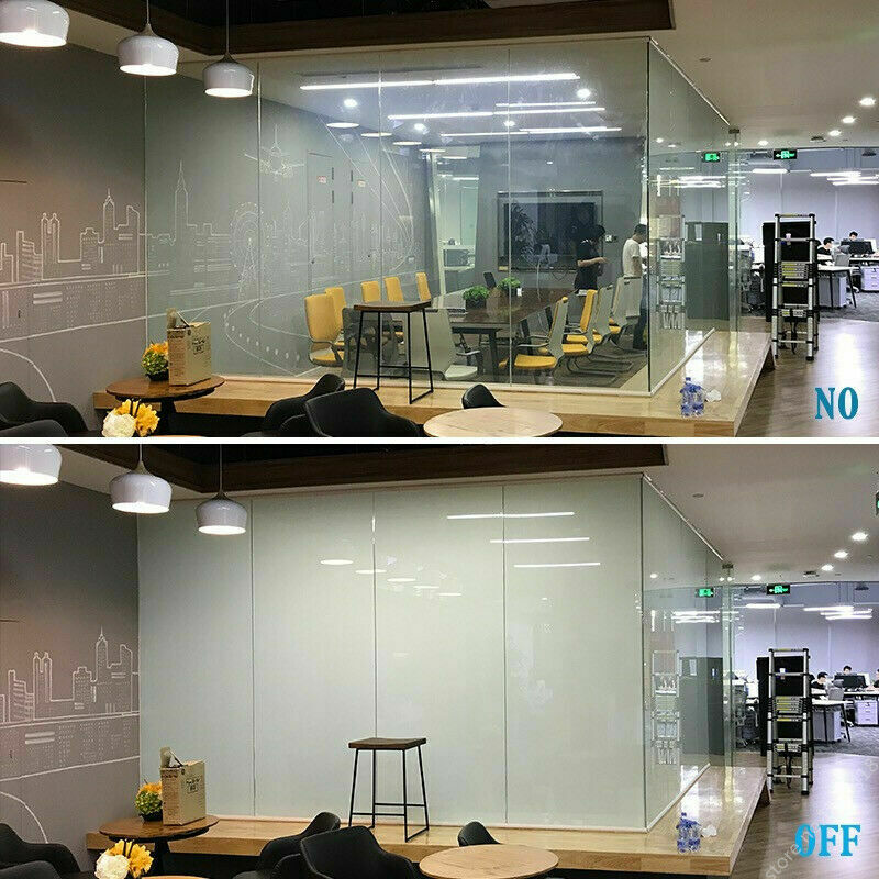 6"x6" White PDLC Smart Film Sample Electrochromic Film Switchable Glass Vinyl