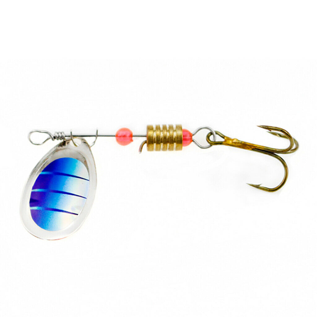 Pack of 10 Metal Fishing Jigs Sequins Baits with Treble Hooks Saltwater