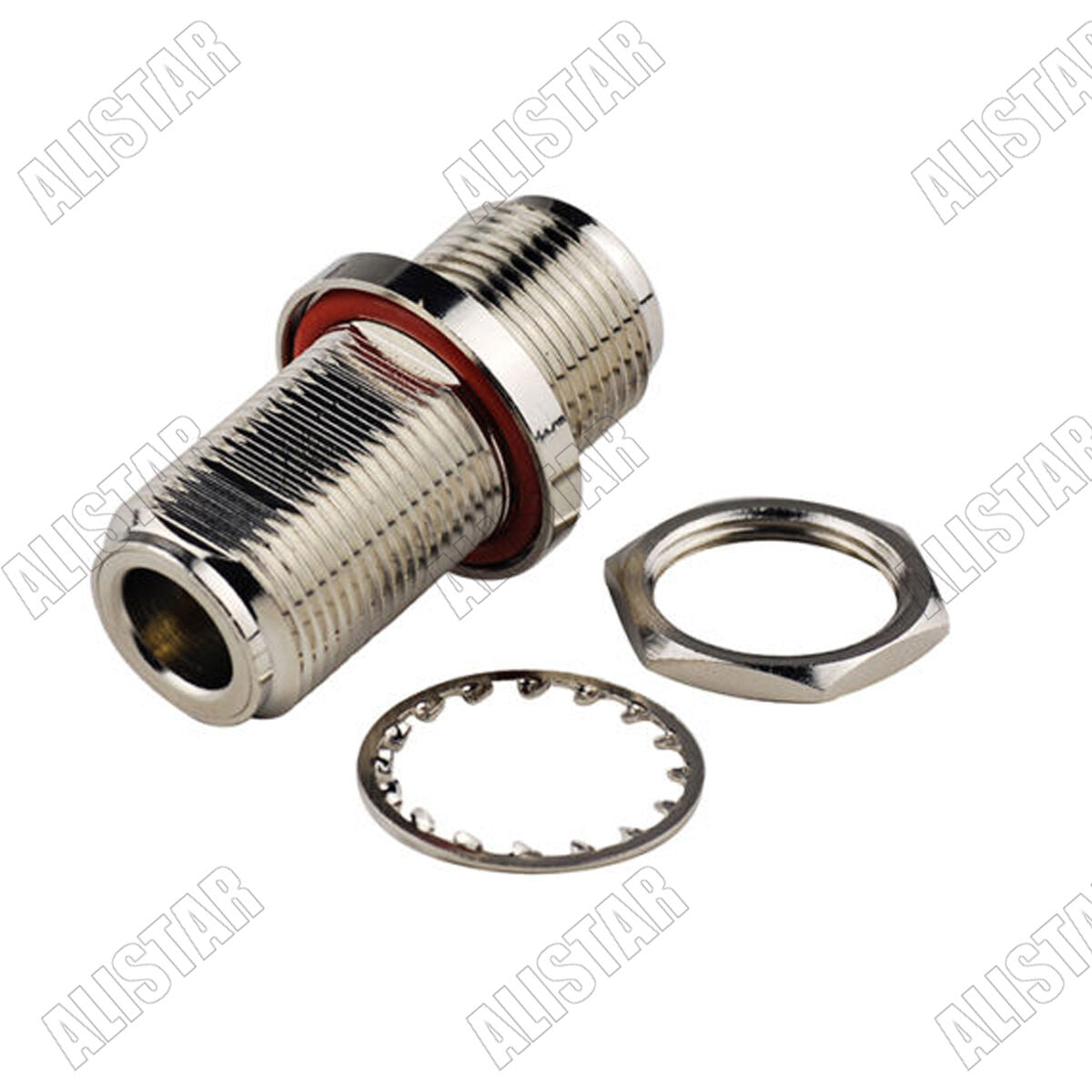 10Pcs N Female to N Female Jack Bulkhead O-Ring Type RF Coax Adapter Connector