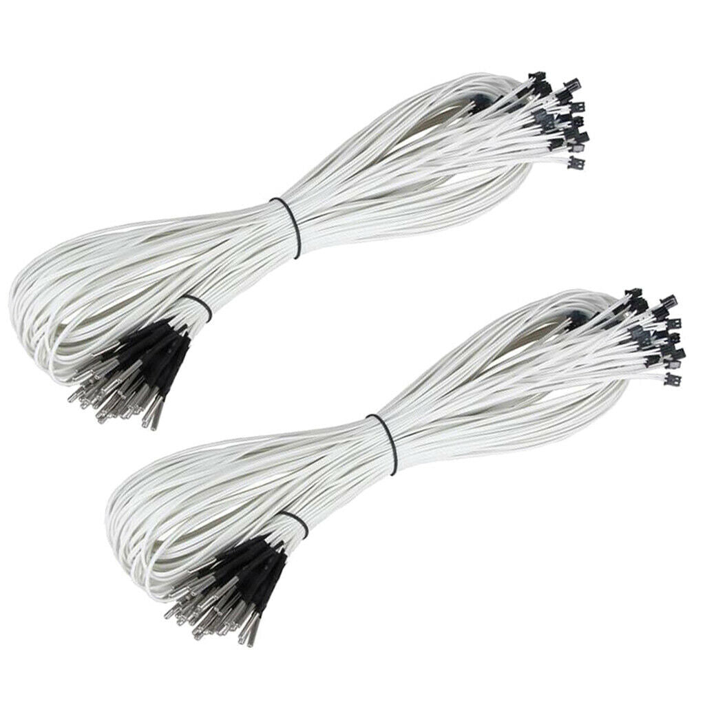 2x Temperature Sensor HT-NTC100K 2 Meter Thermistor Detector Sensor Indoor