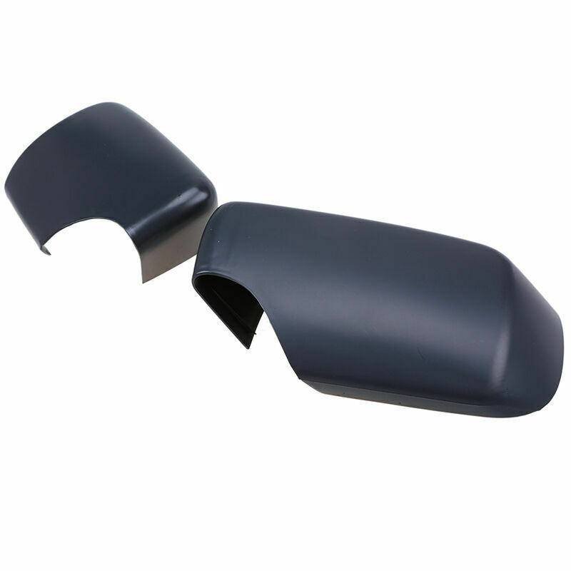 2PCS For BMW E46/E39 3/5 Series 96-05 Rearview Mirror Housing Cover Matte Black