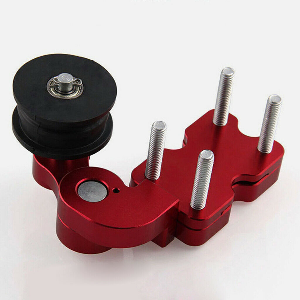 Universal Motorcycle Chain Adjuster CNC Aluminum Alloy Chain Adjuster, Red