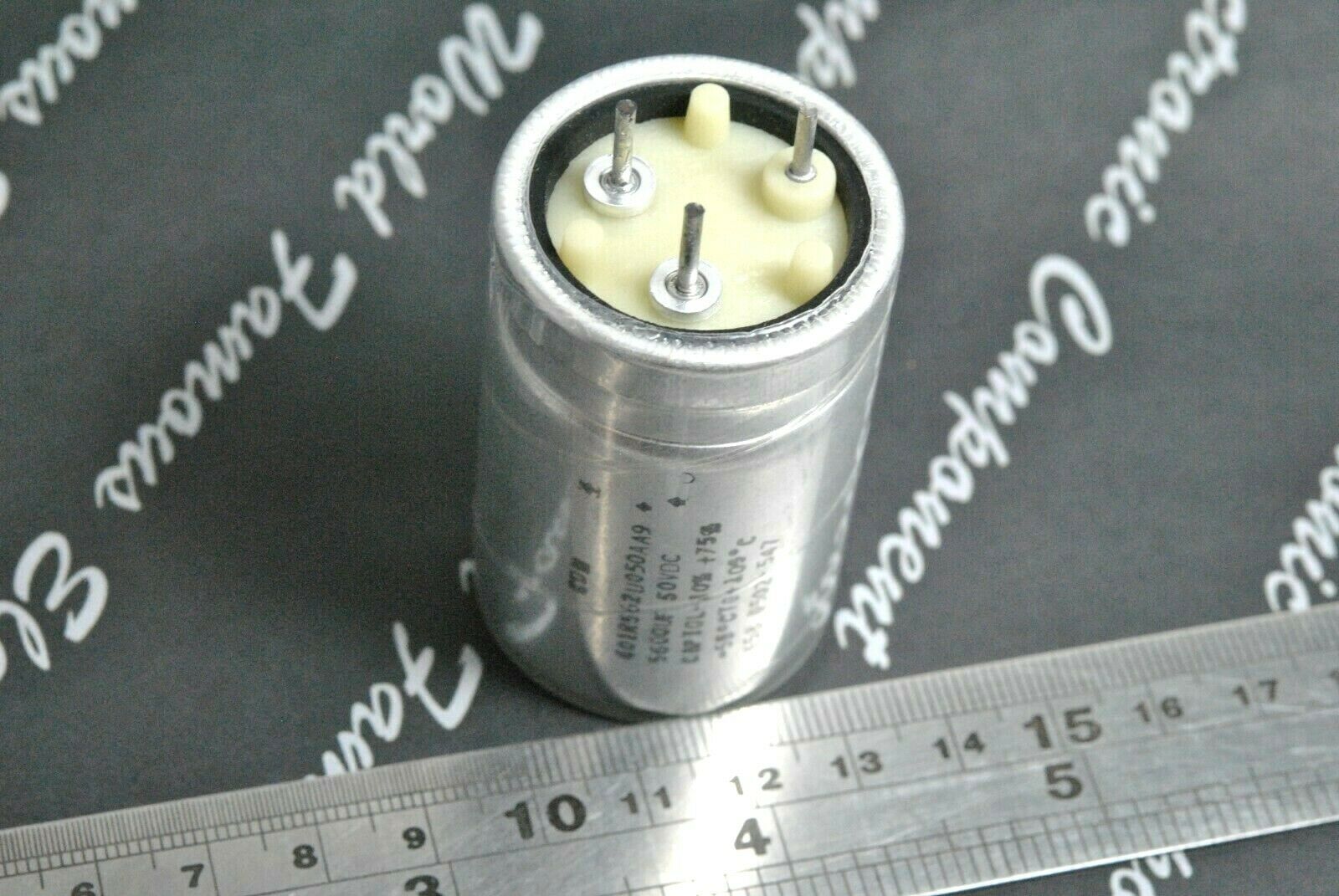 1pcs-Cornell Dubilier 5600uF 50V 401R562U050AA9 3-PIN Capacitor - CDE