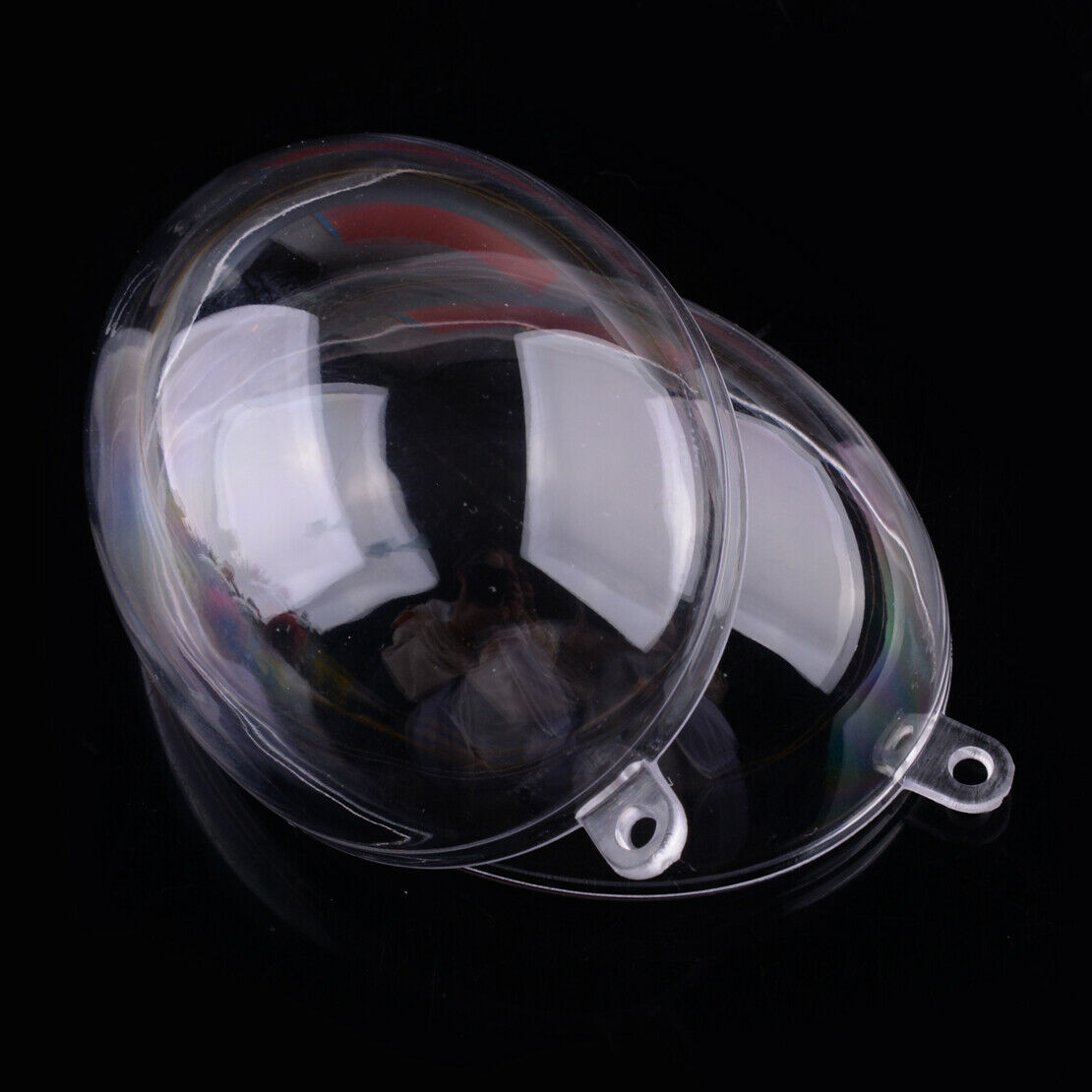 10x Clear Fillable Egg Candy Box Christmas Bauble Tree Ball Ornament Decor Sale