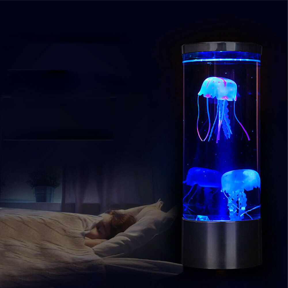 LED Simulation Acaleph Jellyfish Lamp Night Light Change Bedside Lamp USB