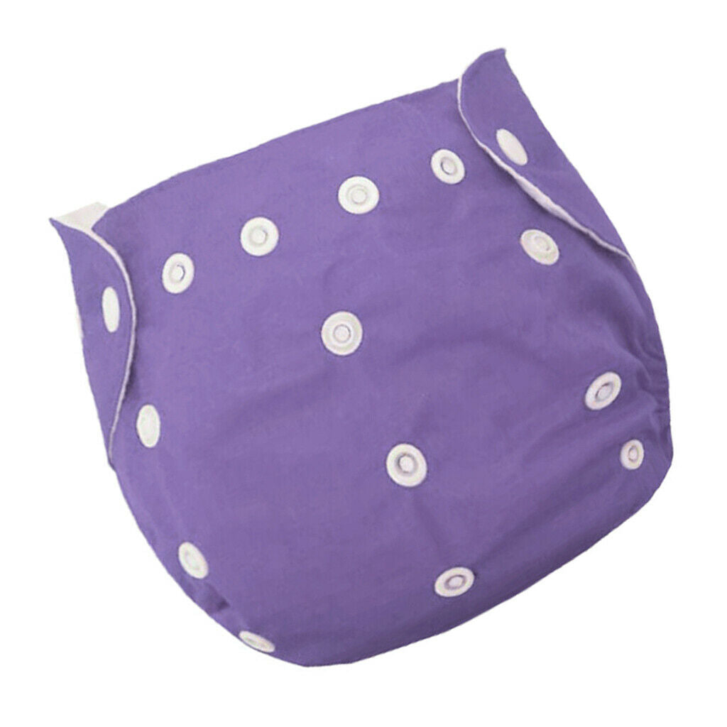 Kids Cloth Diapers Waterproof Diaper Pants Breathable Nappy Diapers Purple