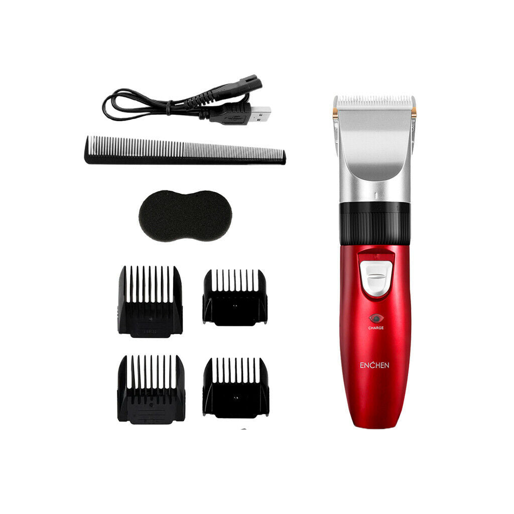 Kid's Male Electric Hair Clipper Machine & Accessories Set Rechargeable