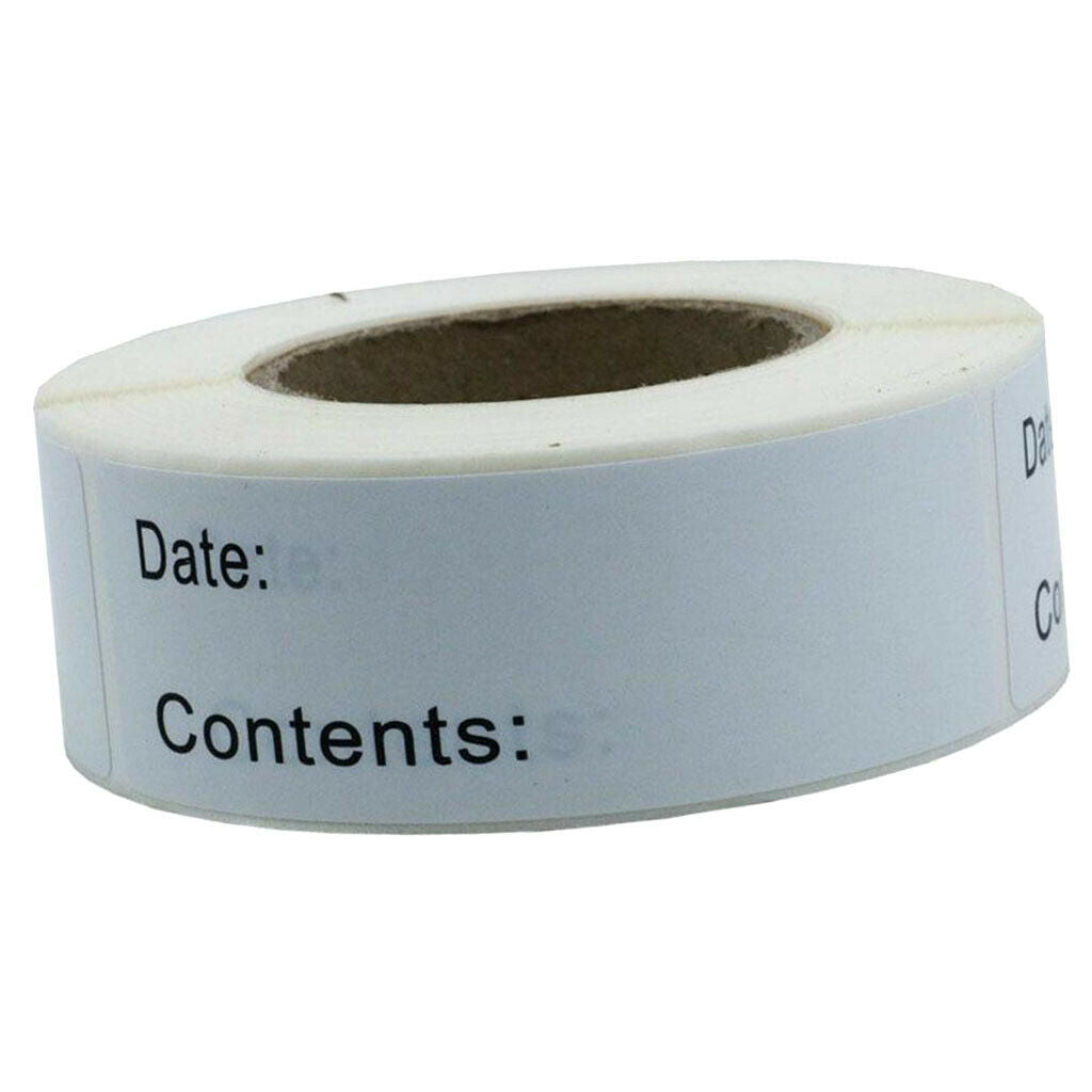125Sheets Freezer Labels Stickers Paper Self-Adhesive Date Mark Labels DIY