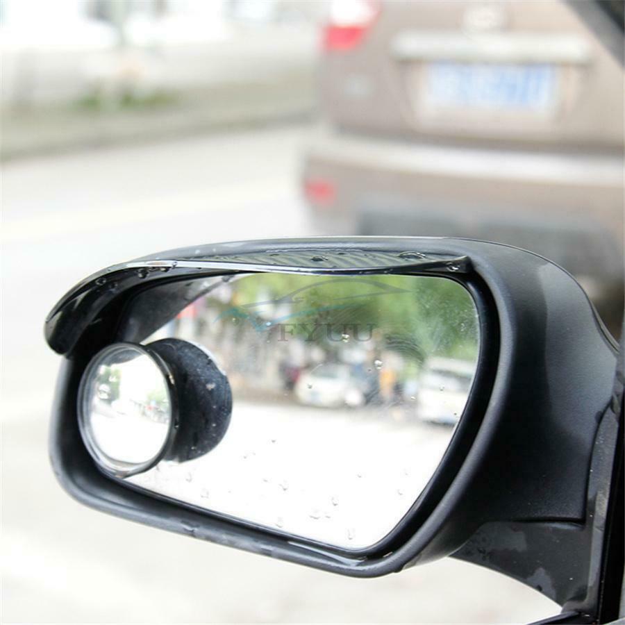 2 Pieces 185mm × 60mm Vehicle Exterior Styling PVC Rear View Mirror Rain Shield