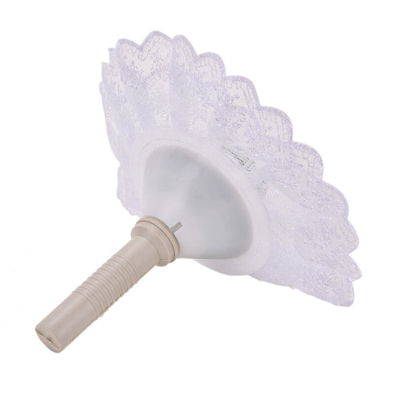 Foam Bouquet Handle Bridal Weddings Flower Holder Decoration With Laces Trim BDA