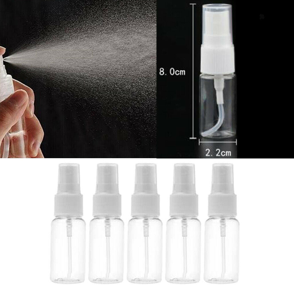 30x Portable Clear Spray Sprayer Empty Travel Liquids Bottles Pump 10ML