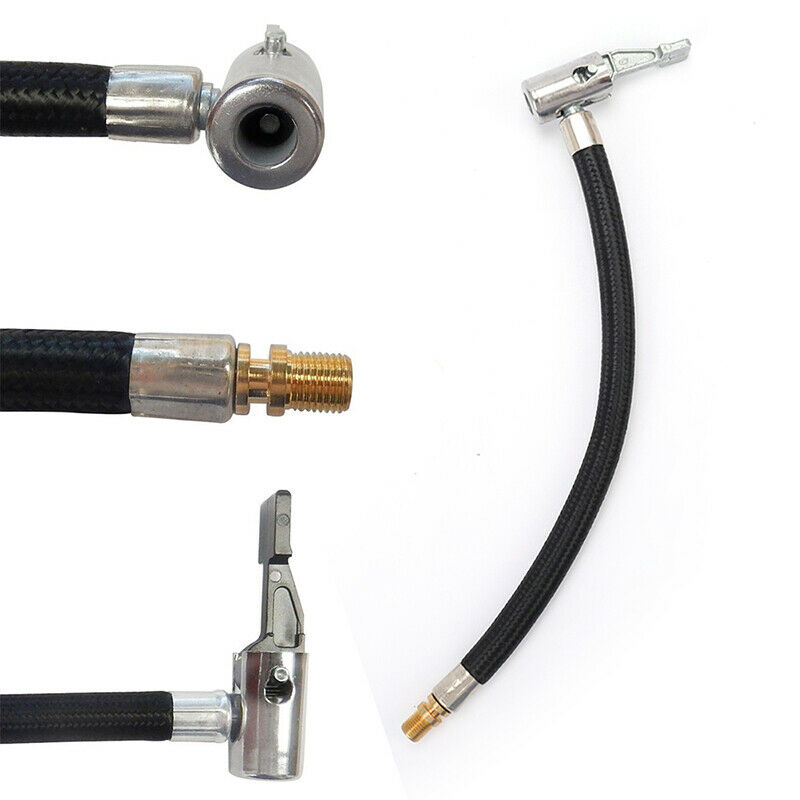 Bicycle Motorcycle Bike Car Flexible Clip On Air Tyre Tire Chuck Inflator.l8
