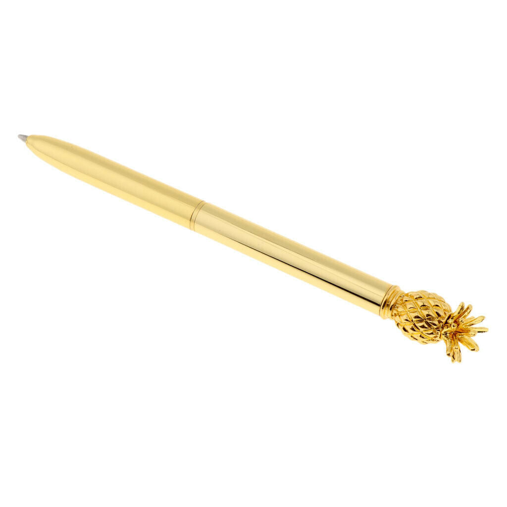 Set of 2 Pineapple Ball Pens Tip Liquid Pen Office Stationary Decoration