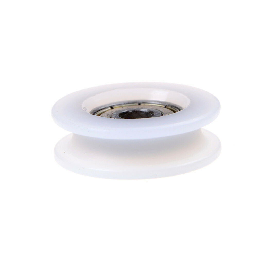 New 6*30*10mm U Groove Metal Shield Nylon Pulley Wheels Roller Ball Bearings LQ