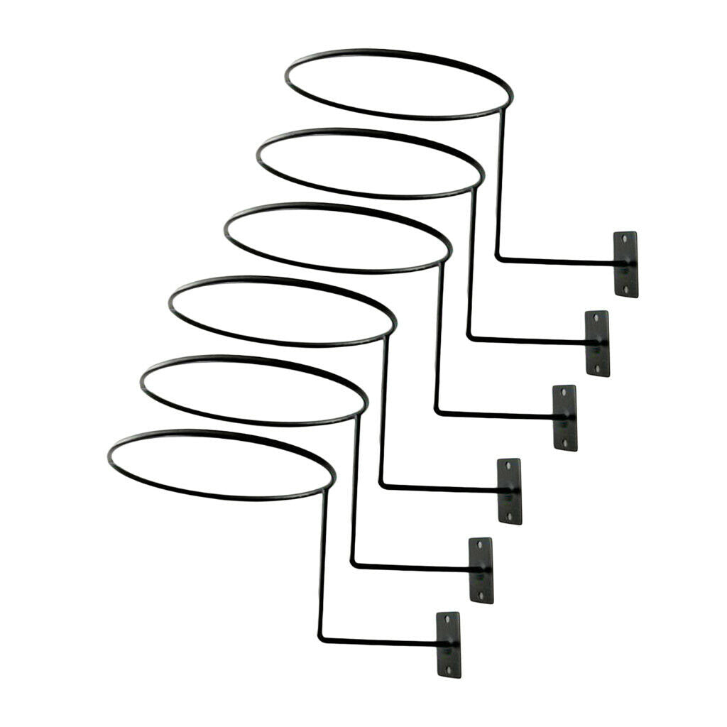 6 Pieces Wall Mounted Helmet Display Holder Hanger Hook for Painter Hat Wig