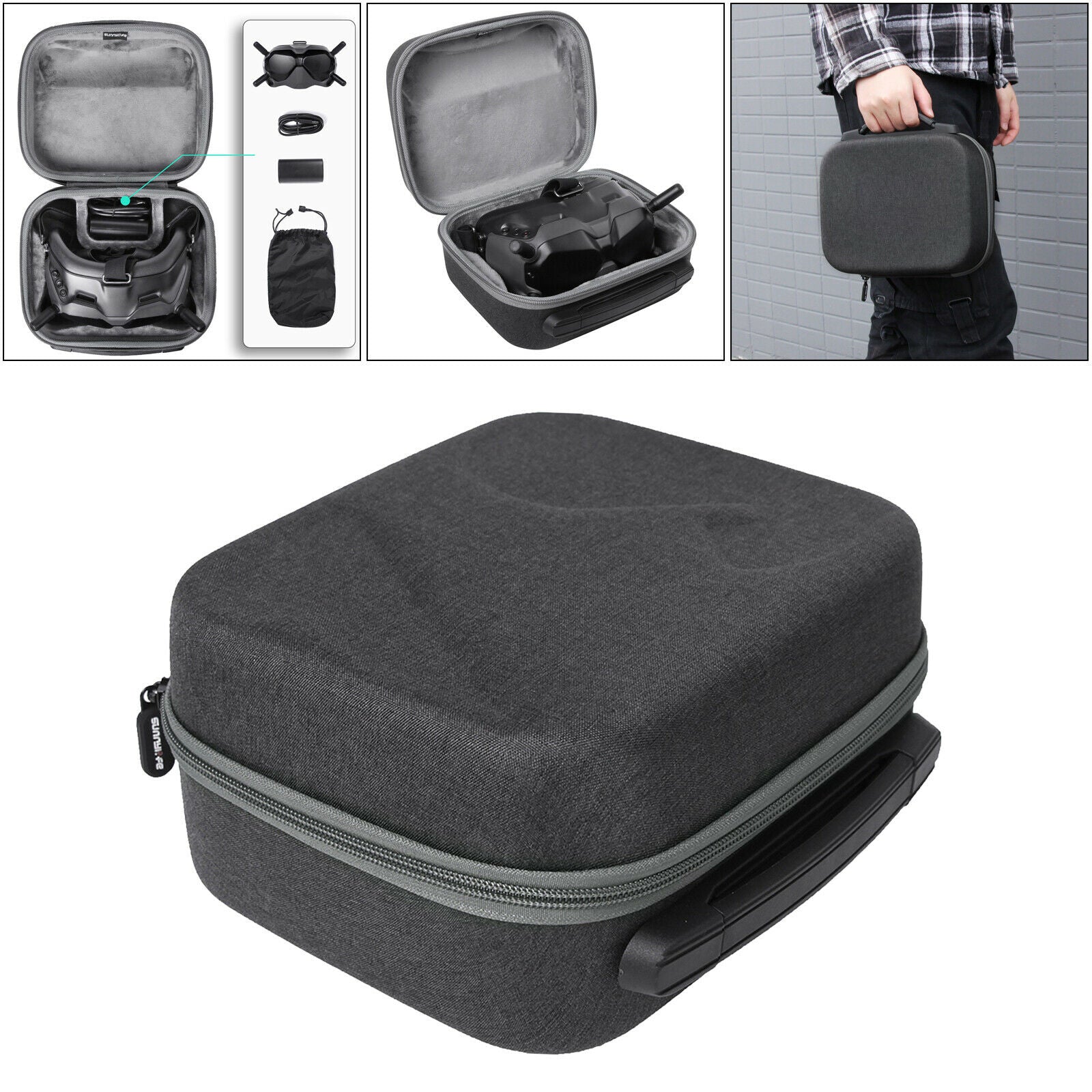 Scratch-resistant Fabric Portable Stable Storage Bag Organizer Carrying Case for