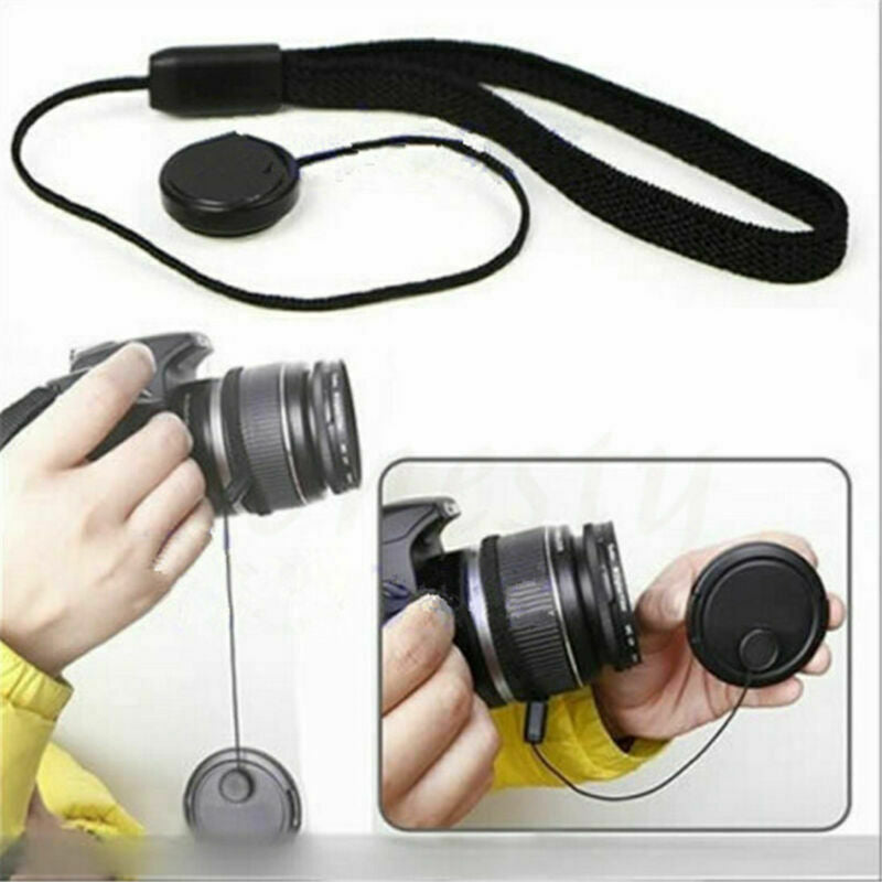 5Pcs Camera Lens Cover Cap Keeper Holder Strap Lanyard Rope Anti-lost String