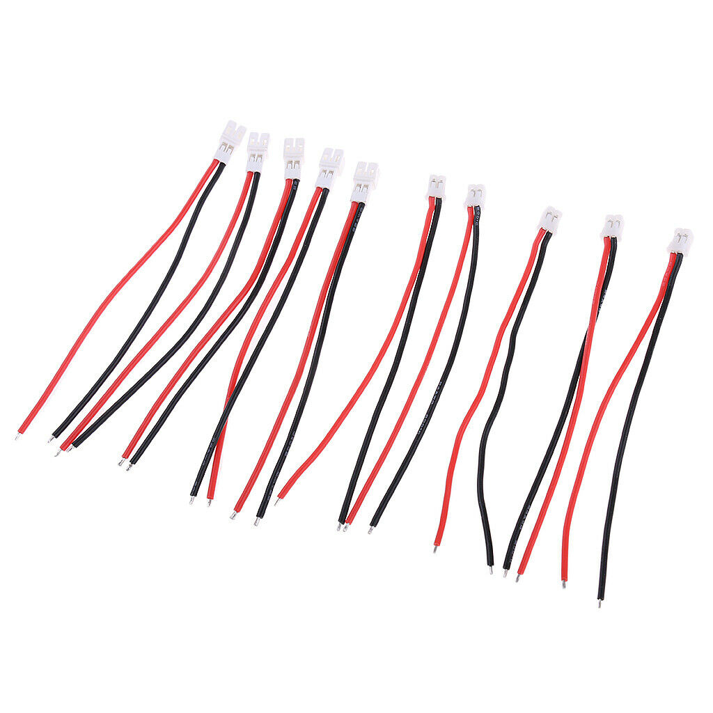 10 Pieces Upgraded JST-PH 2.0 Male Female Connector Cable RC Battery Charger