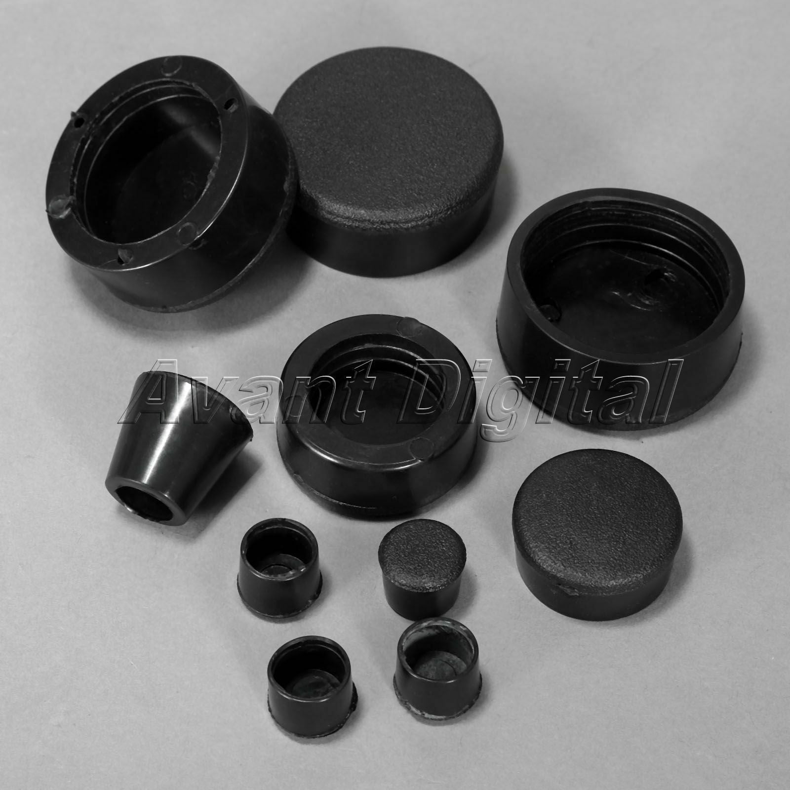 10x Motorcycle Rubber Frame Plugs Set Black for Suzuki GSXR600 GSXR750 2006 2007