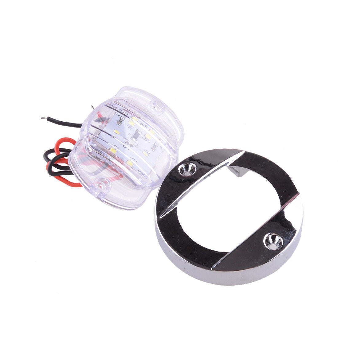 10x Round Marine Boat Navigation LED Stern Light White Deck Courtesy Light Acc