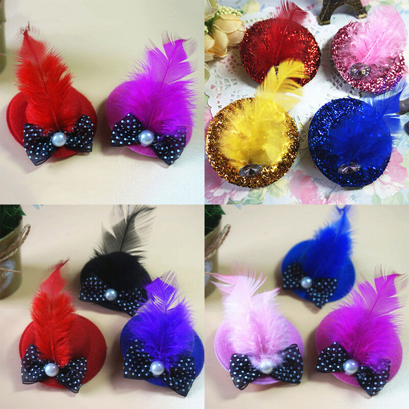 1PCS Cute Caps princess style Design Dog Hair Pet Grooming Hair Clips   J.l8