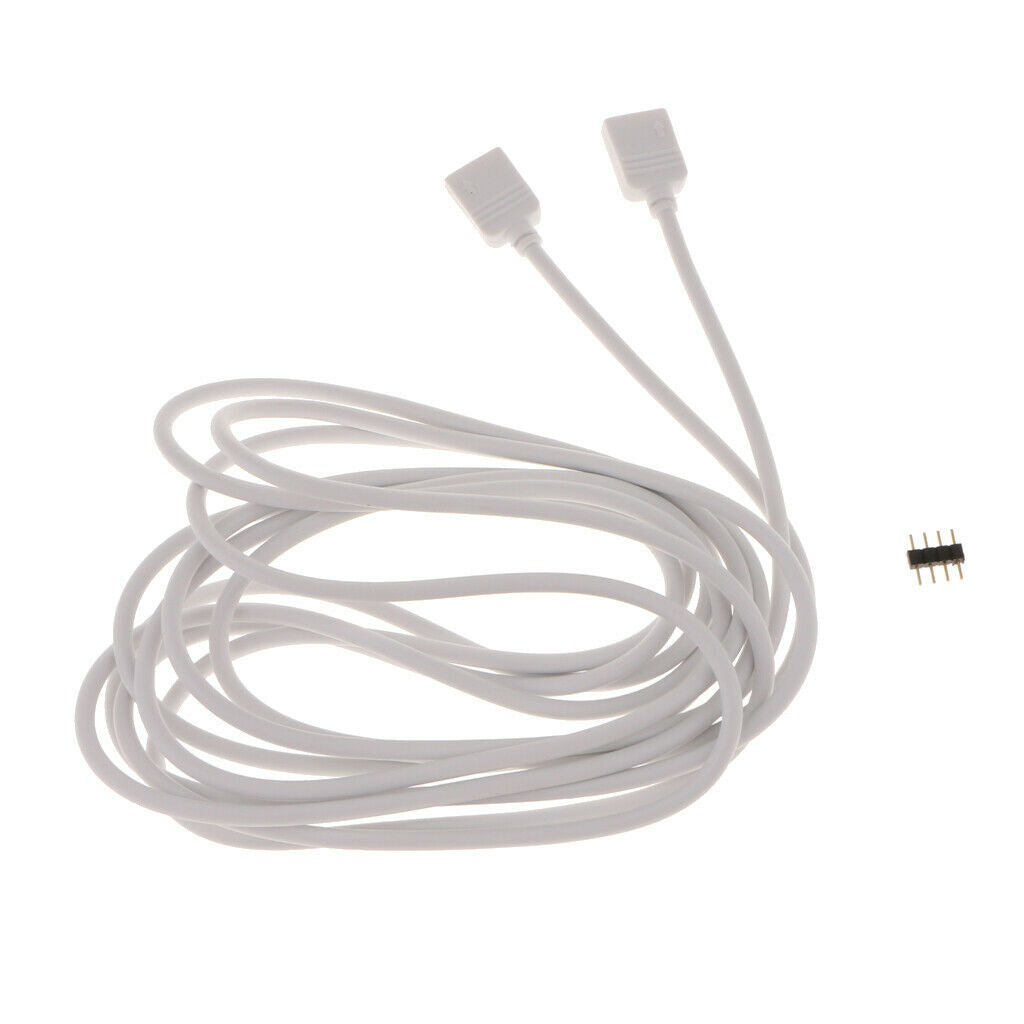 2 Pieces LED Strip Extension Cable Compliments RGB Comfortable