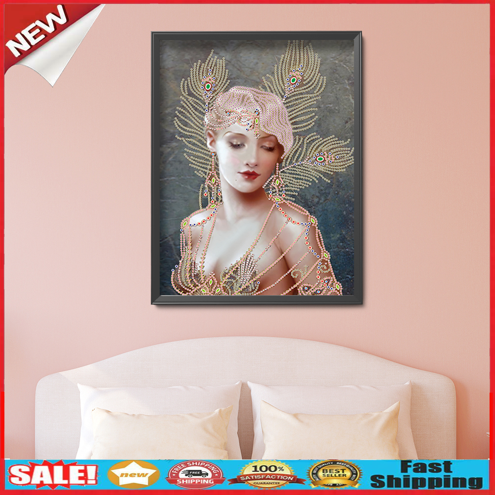 5D DIY Part Drill Special-shaped Diamond Painting Sexy Beauty Mosaic Kit @