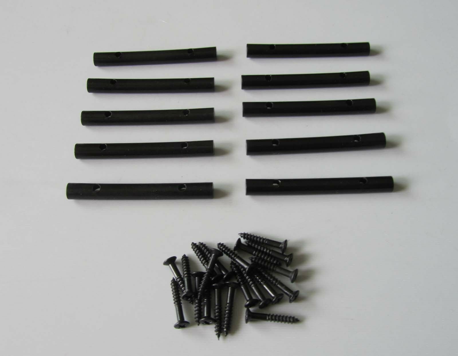 10x Black Electric Guitar String Retainer Bar for Floyd Rose Guitar