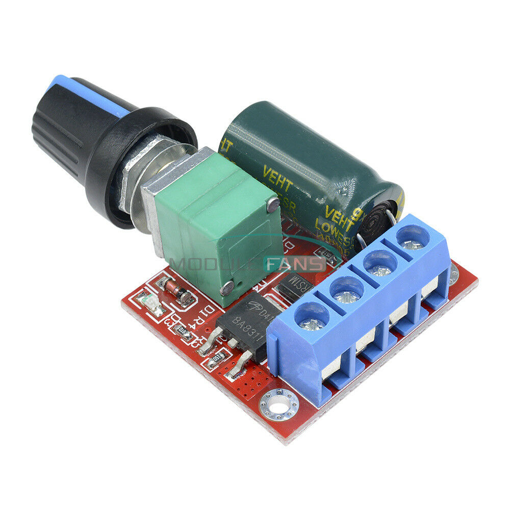 DC 5V 6V 9V 12V 24V 5A PWM DC Motor Speed Controller Regulator Switch LED Dimmer