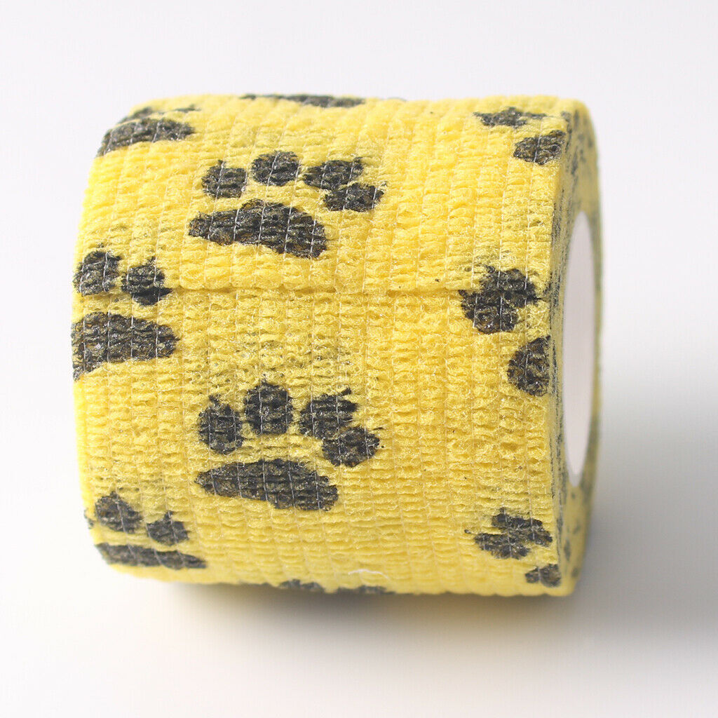 Cat Dog Pet Self Adherent Wrap Tape - Self Adhering Bandage - 5 Rolls