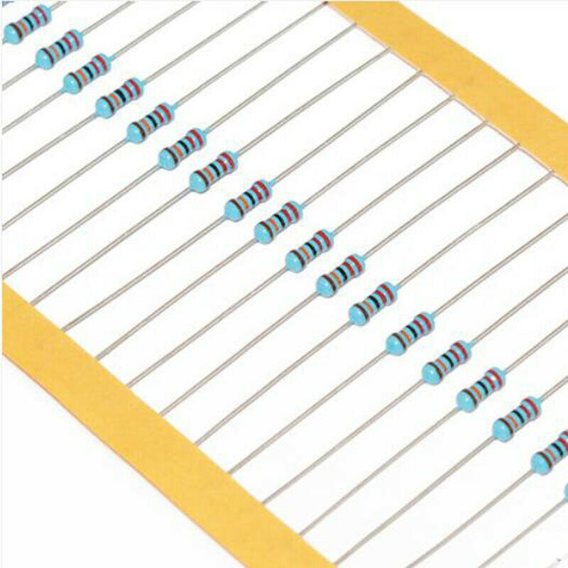 250pcs 5% 1/4W Watt Metal Film Resistors 200R to 4.3K Ohm/Ω 25 Assortment Kit