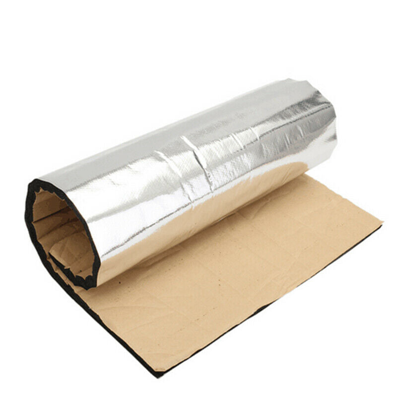 12pcs 5mm Firewall Sound Deadener Heat Insulation Deadening Material Mat 50x30cm