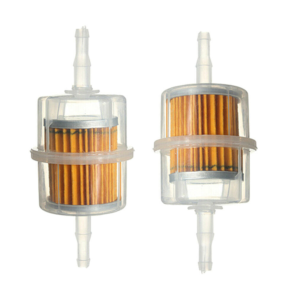 2Pcs 6mm / 8mm Oil Filter Engine Oil Filter with Hose for 47cc 49cc Motorcycle
