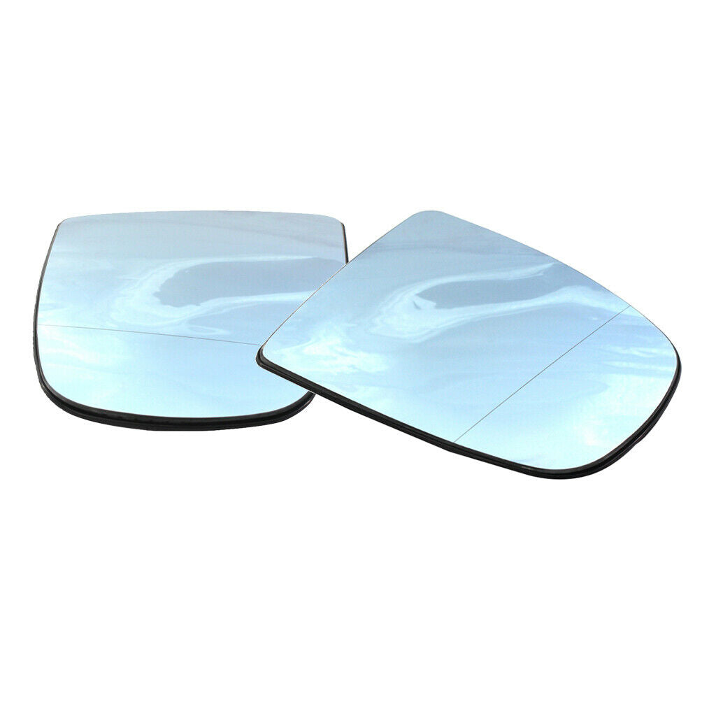 2 Piece Left +Right Heated Wing Mirror Glass For BMW X5 E70 X6 E71 08-14