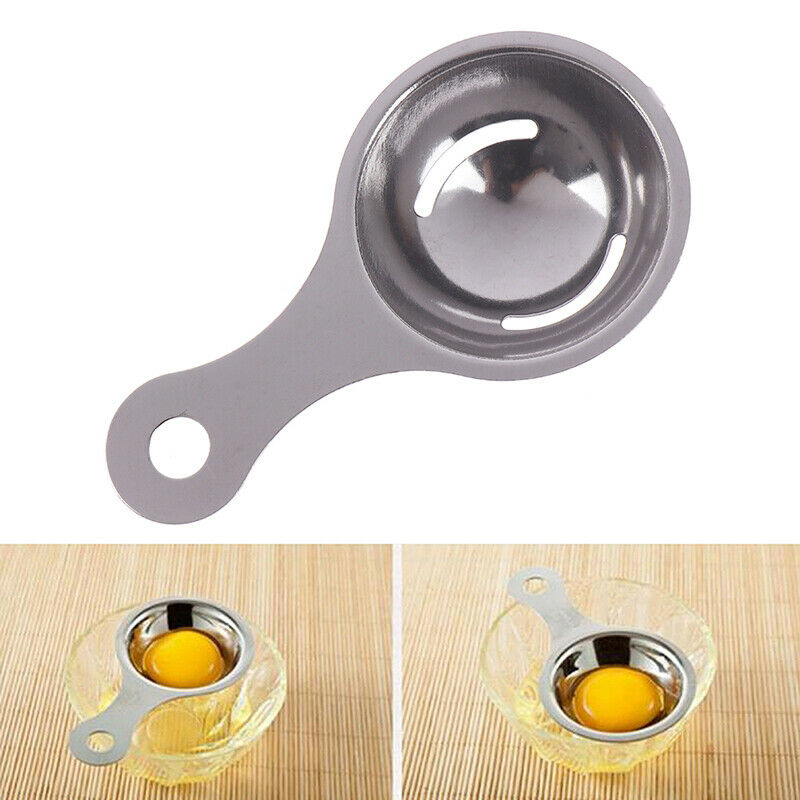 Kitchen Tools Stainless Steel Egg Separator Tool Spoon Egg Yolk White Sep.l8
