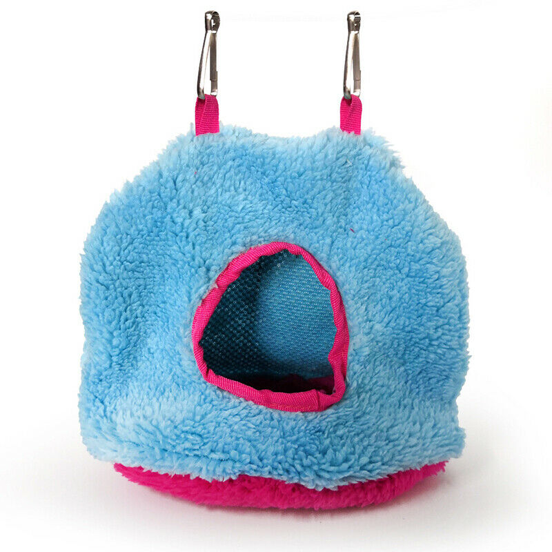 Birds Parrot Warm Plush Hammock Hanging Nest Cave Cage Bird House Tent Bed HN US